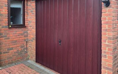 Vertical Rib Canopy Door Installed